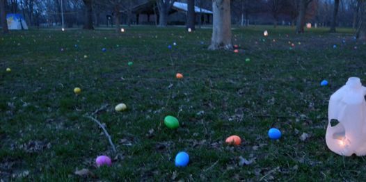 Nighttime egg hunt