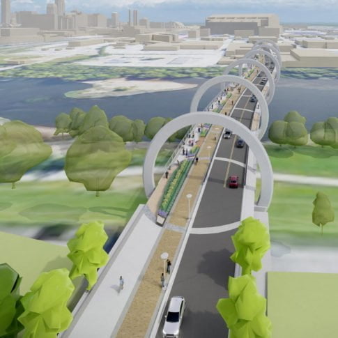 Concepts for New Henry Street Bridge over White River